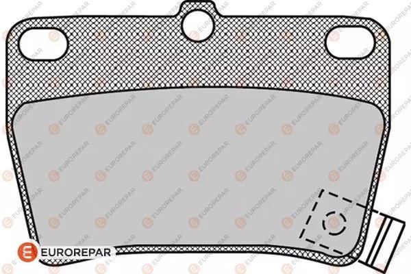 Комплект тормозных колодок дискового тормоза EUROREPAR 1617265680