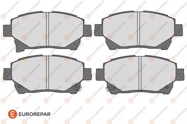 Комплект тормозных колодок дискового тормоза EUROREPAR 1617268480