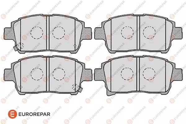 Комплект тормозных колодок дискового тормоза EUROREPAR 1617268580
