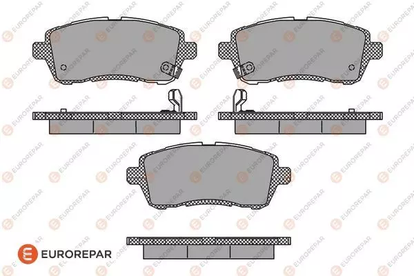 Комплект тормозных колодок дискового тормоза EUROREPAR 1617268780