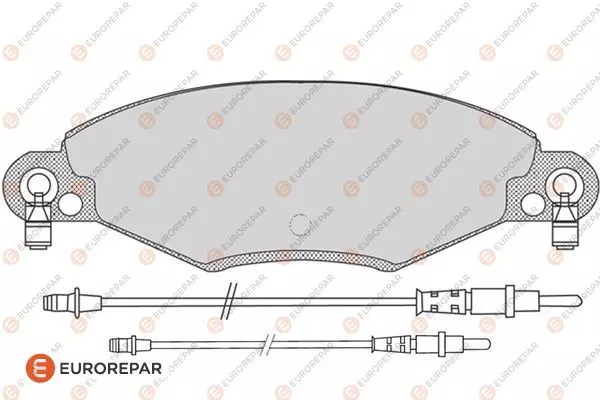 Колодки тормозные дисковые EUROREPAR 1617274180