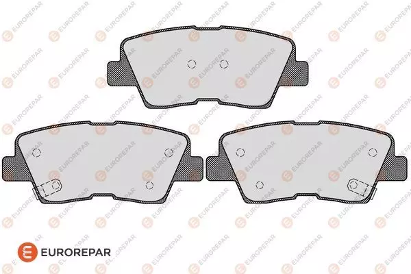 Комплект тормозных колодок дискового тормоза EUROREPAR 1617285080