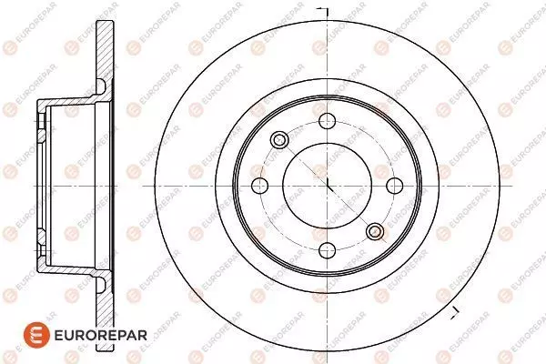 Диск тормозной EUROREPAR 1618861680