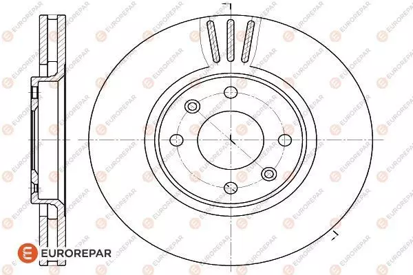 Тормозной диск EUROREPAR 1618862780