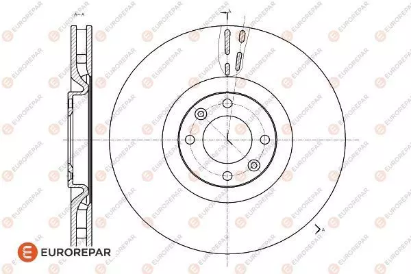 Тормозной диск EUROREPAR 1618864780