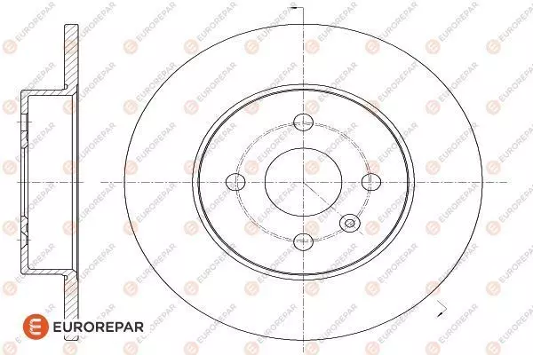 Диск тормозной EUROREPAR 1618865880