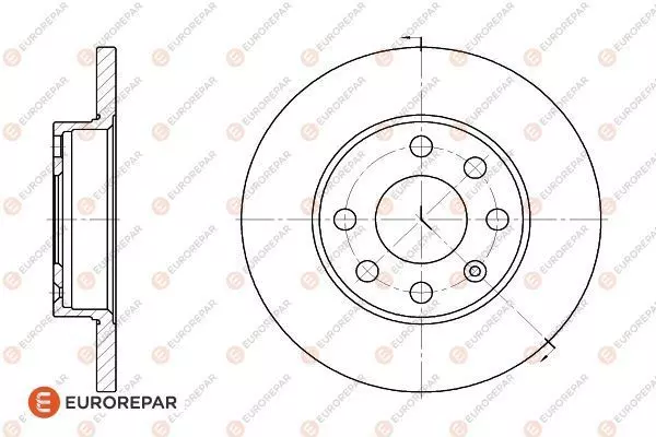 Диск тормозной EUROREPAR 1618866980