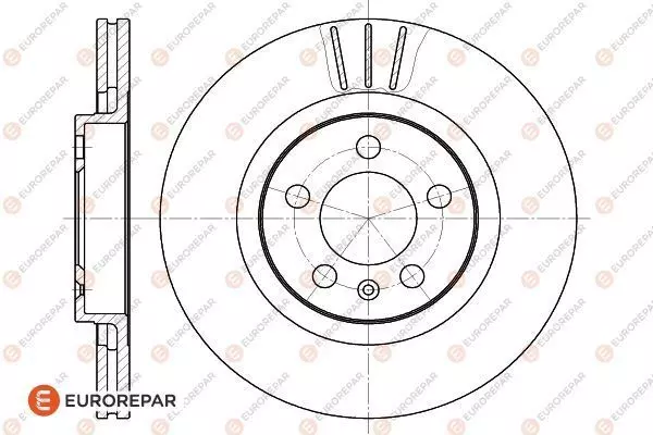 Диск тормозной EUROREPAR 1618867680