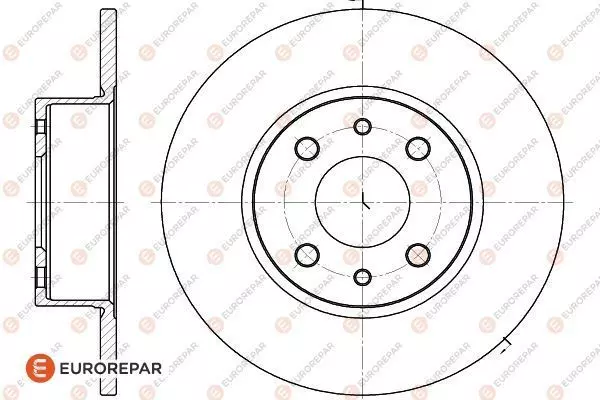 Диск тормозной EUROREPAR 1618874480