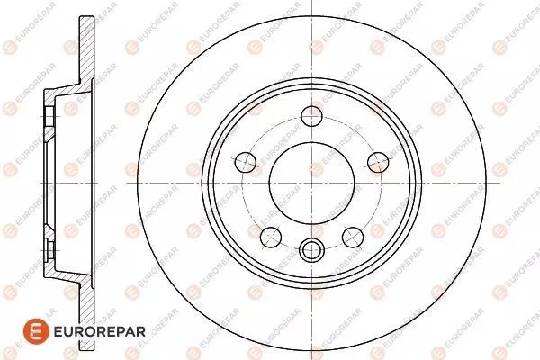 Тормозной диск EUROREPAR 1618878980