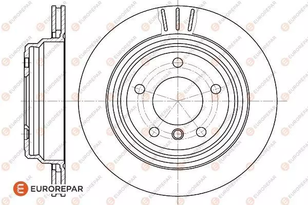Диск тормозной EUROREPAR 1618880780