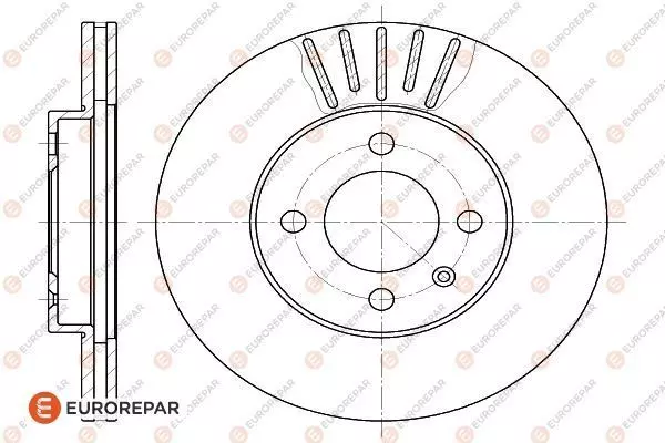 Диск тормозной EUROREPAR 1618883580