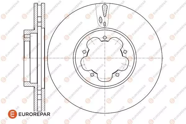 Тормозной диск EUROREPAR 1618889280