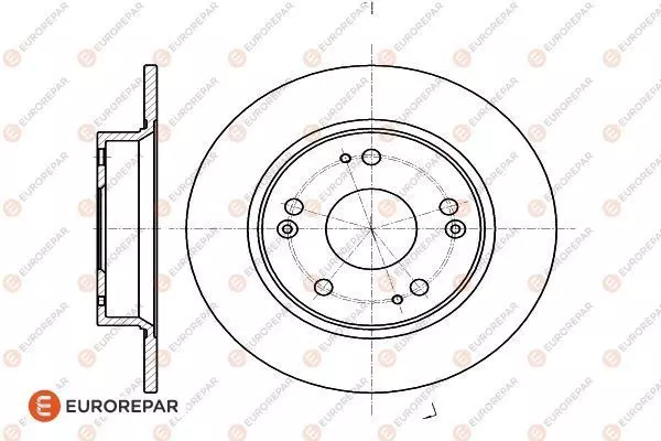 Диск тормозной EUROREPAR 1622805680