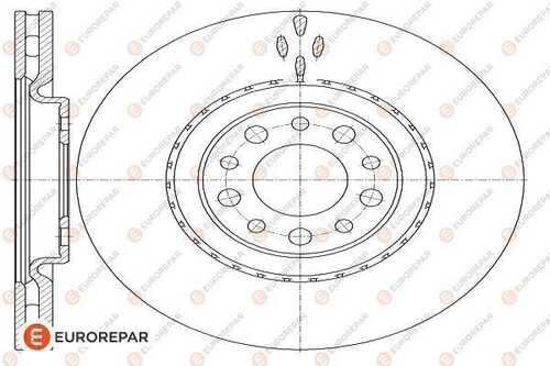 Диск тормозной EUROREPAR 1622806980
