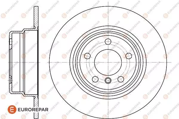 Диск тормозной EUROREPAR 1622809080