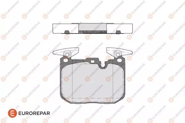 Колодки тормозные дисковые EUROREPAR 1623057580