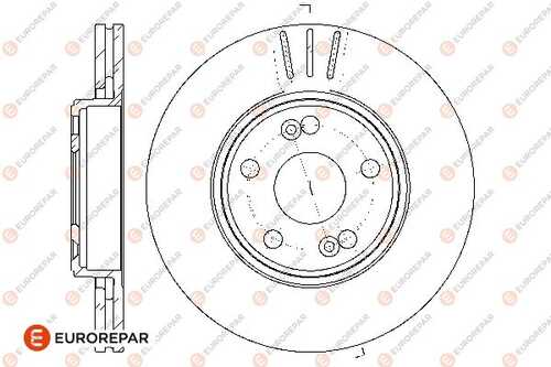 Диск тормозной renault espace iii 96 laguna 93 safrane i/ii 92 EUROREPAR 1667858780