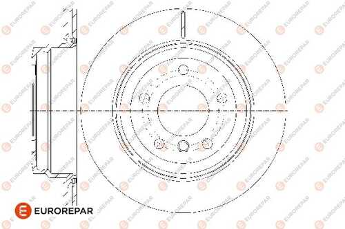 Диск тормозной bmw 1 (e81) 130 i 2006 front d300x20 EUROREPAR 1667861480
