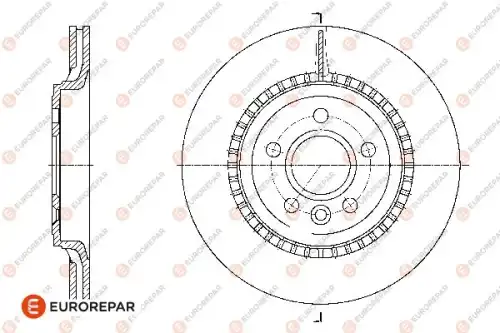 Диск тормозной volvo s60 ii (134) t3 2010 rear d302 x 22 EUROREPAR 1667862380