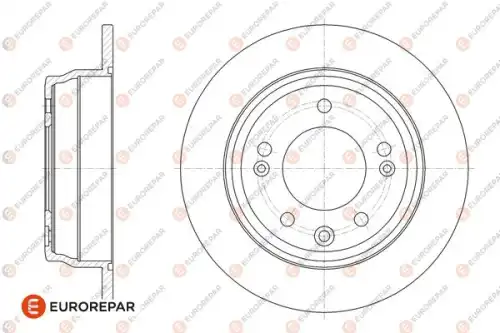 Диск тормозной kia optima 10 hyundai sonata vi (yf) 2.0i 09 hyundai elantra 07 rear d262 x 10 EUROREPAR 1667871080