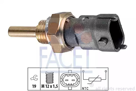 Датчик температуры охлаждающей жидкости FACET 7.3264
