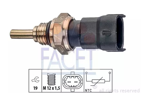 Датчик температуры охлаждающей жидкости FACET 7.3386