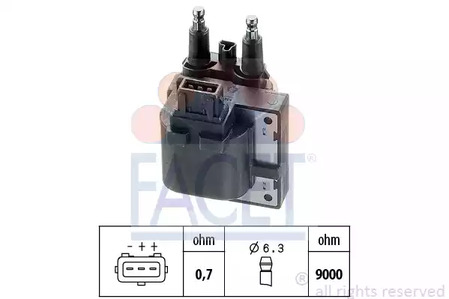 Катушка зажигания FACET 9.6255