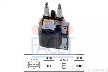 Катушка зажигания FACET 9.6256