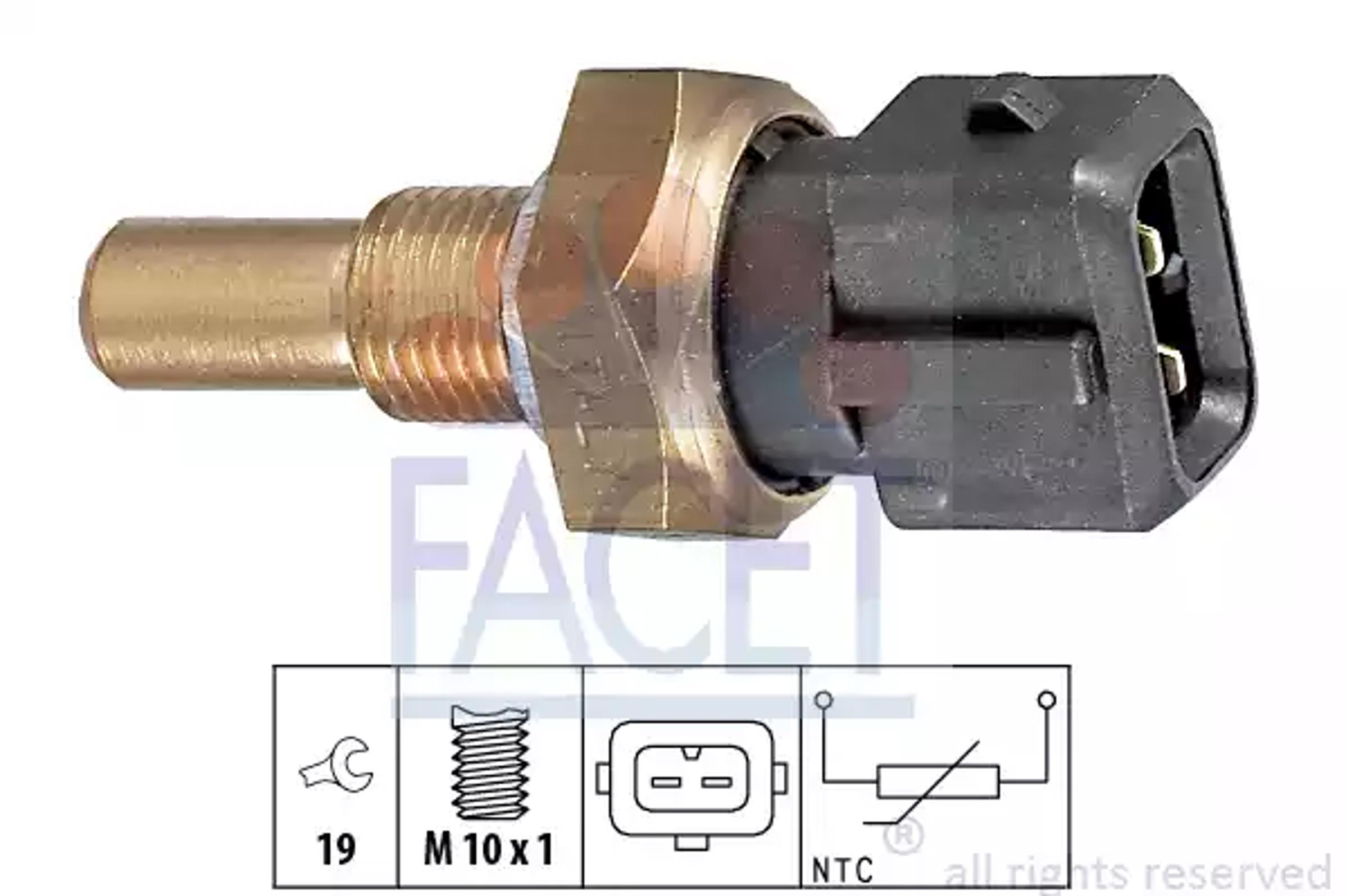 Датчик температуры охлаждающей жидкости FACET 7.3255