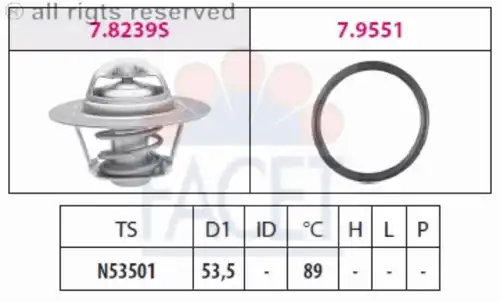 Термостат FACET 7.8239
