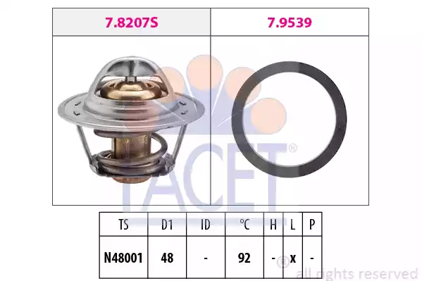 Термостат охлаждающей жидкости FACET 7.8295