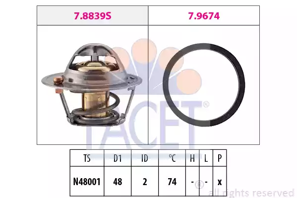Термостат FACET 7.8839