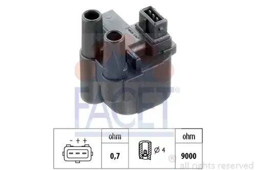 Катушка зажигания FACET 9.6276