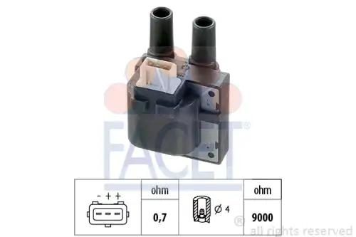 Катушка зажигания FACET 9.6278