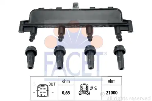 Катушка зажигания FACET 9.6305