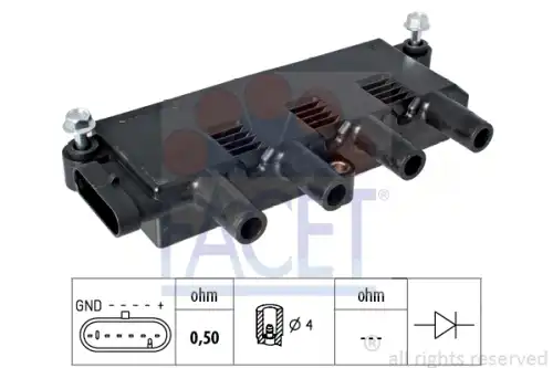 Катушка зажигания FACET 9.6323
