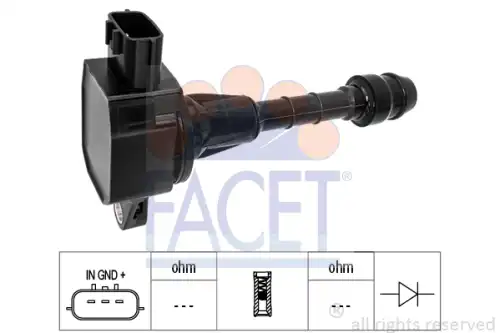 Катушка зажигания FACET 9.6502