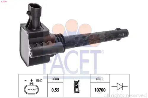 Катушка зажигания FACET 9.6510