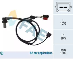 Датчик частоты вращения колеса FAE 78059