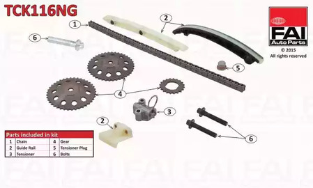 Комплект цели привода распредвала FAI AUTOPARTS TCK116NG