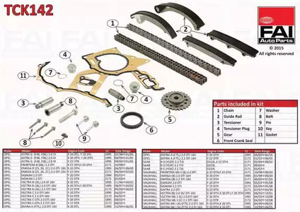 Комплект цели привода распредвала FAI AUTOPARTS TCK142