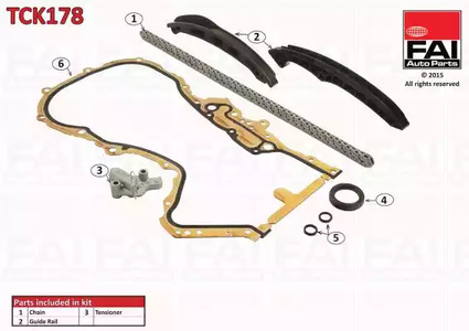 Комплект цепи грм FAI AUTOPARTS TCK178