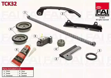 Комплект цепи грм FAI AUTOPARTS TCK32