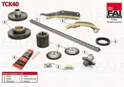 Комплект цели привода распредвала FAI AUTOPARTS TCK40