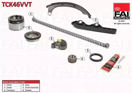 Комплект цели привода распредвала FAI AUTOPARTS TCK46VVT