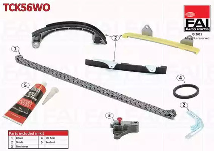 Комплект цепи грм (без шестерни) FAI AUTOPARTS TCK56WO