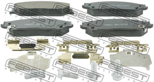 Тормозные колодки FEBEST 3501-EMGF