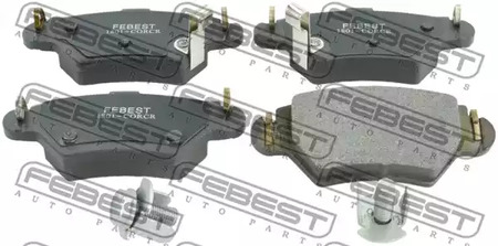 Колодки тормозные дисковые FEBEST 1801-CORCR