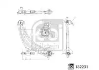 182231 реактивная тяга FEBI BILSTEIN 182231